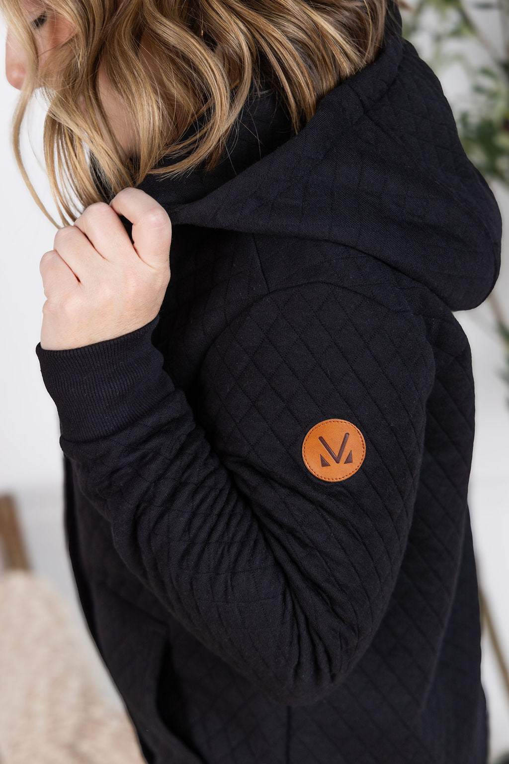 Kyla Zipper Snap Jacket - Black